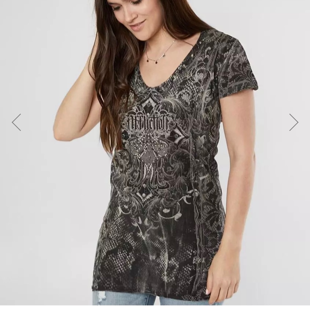 Nwt Buckle Affliction Soul Promises V-Neck Xs